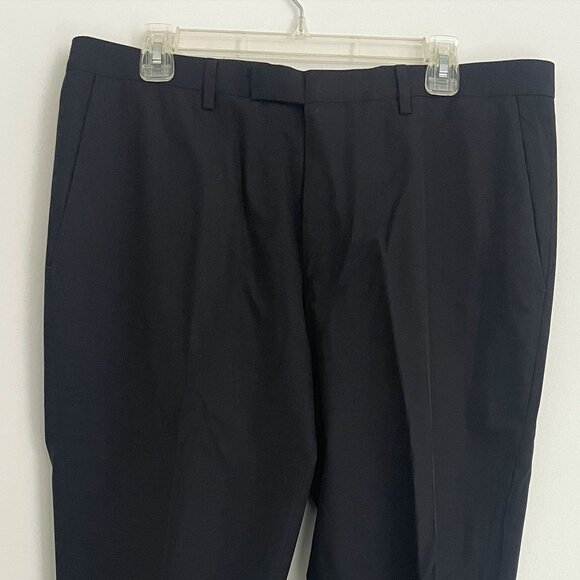 BOSS Hugo Boss Black Wool Men's Dress Pants (36R) - Picture 1 of 5